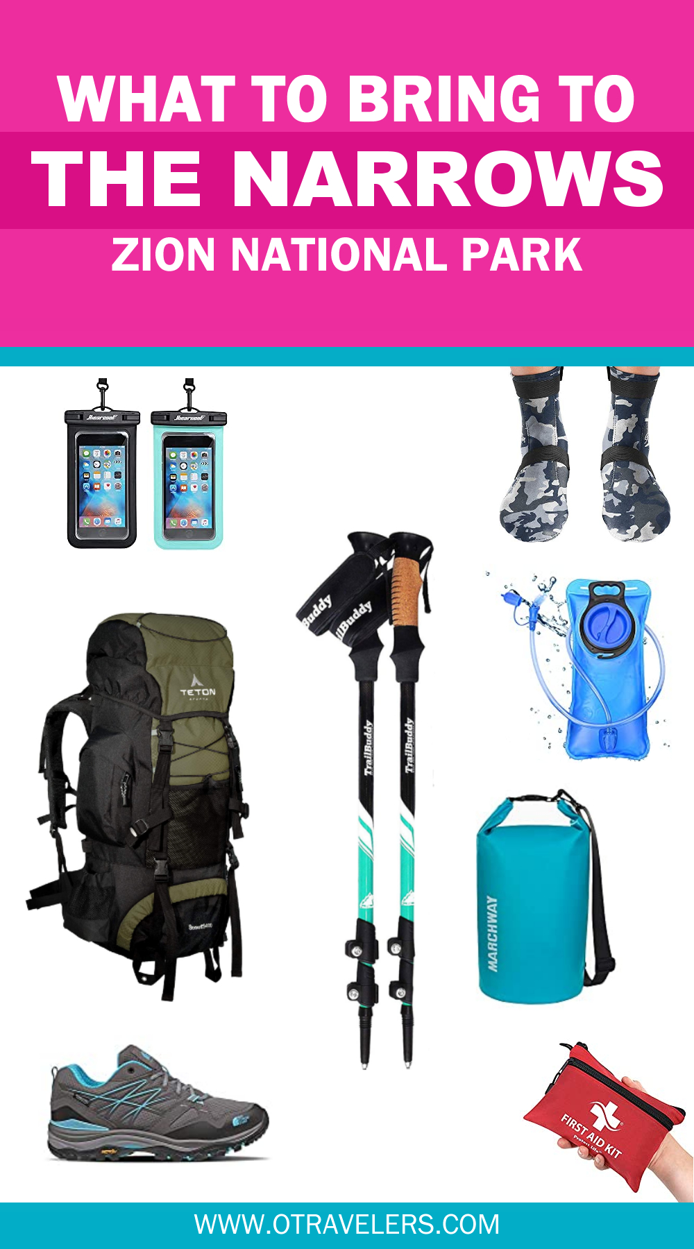 What to bring to The Narrows Zion National Park Trip - Product Images