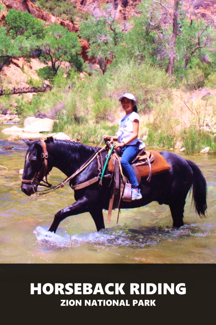 Horseback riding at Zion National Park
