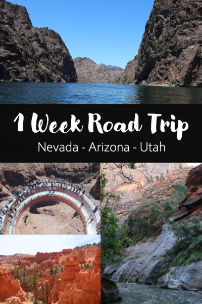 1 week road trip Nevada, Arizona and Utah